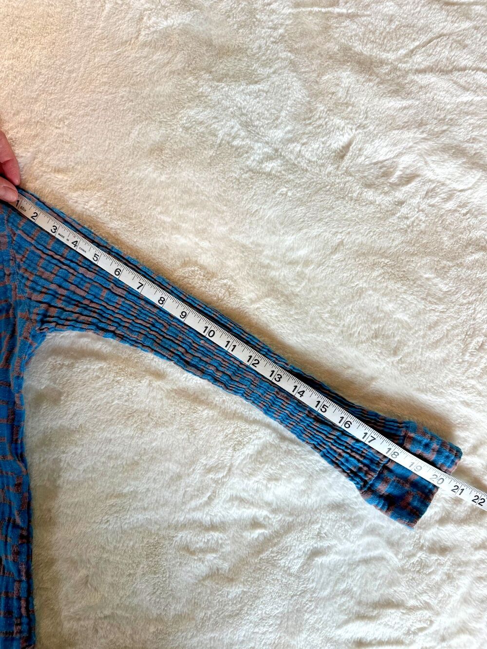 RARE Ace & Jig 100% cotton women's button up flannel xxs grunge made in India - Picture 7 of 9
